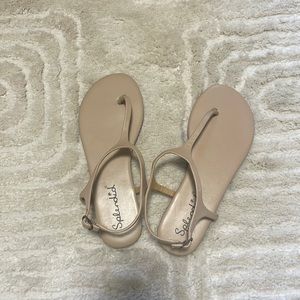 Splendid beige leather sandals size 7